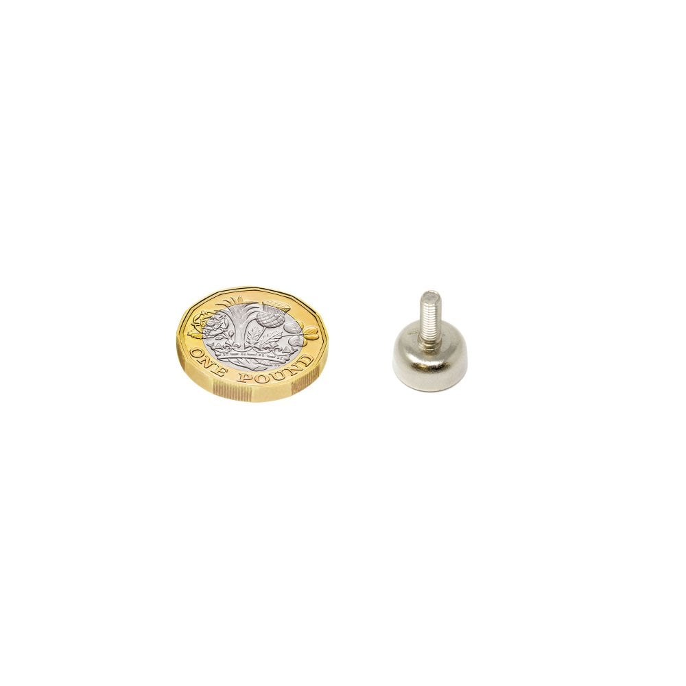 SmCo pot magnet with threaded stud